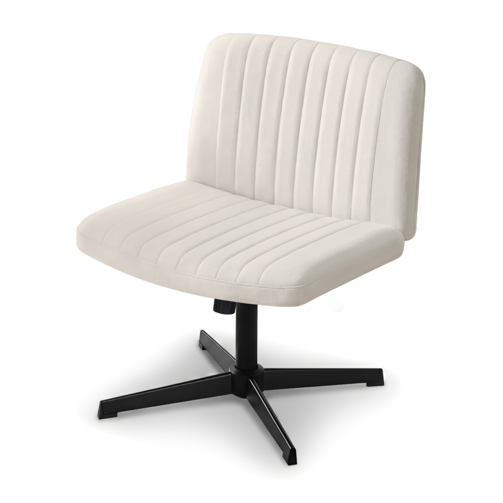 Artiss Height Adjustable Criss Cross Chair Beige view 3