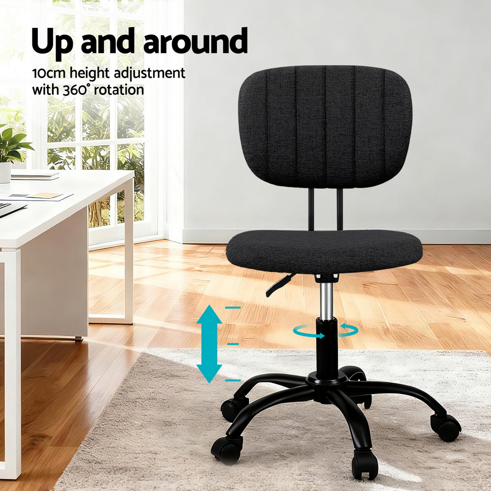 Artiss Armless Ergonomic Office Chair in 2 Colours view 4