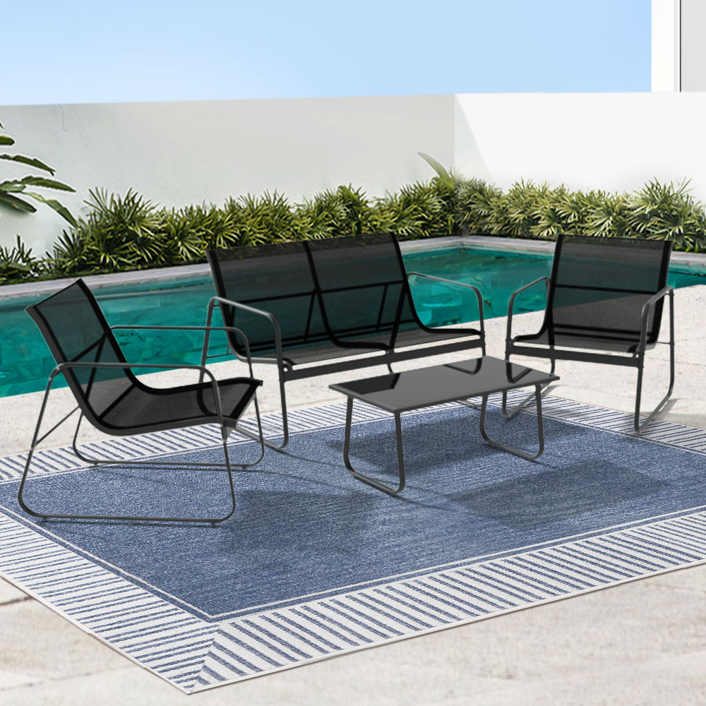 Gardeon Textilene 4-Piece Sofa Set with Table