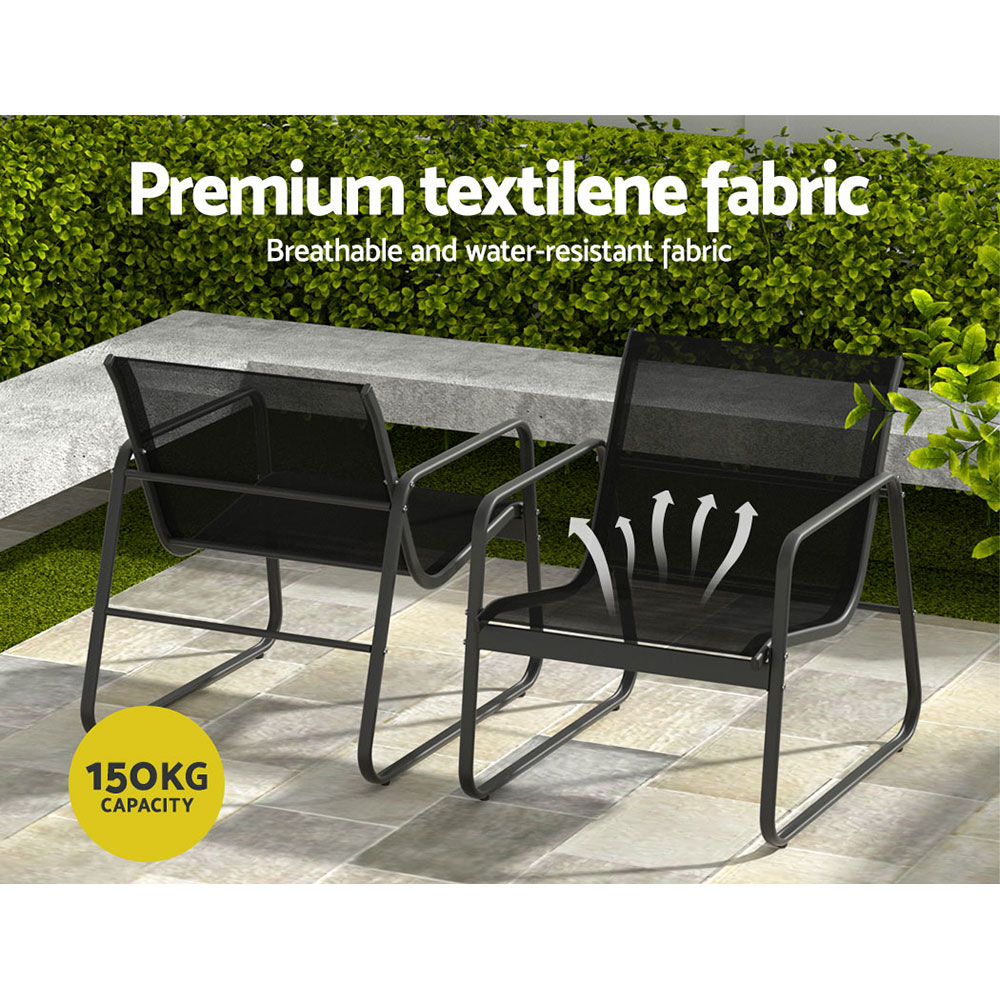Gardeon Textilene 4-Piece Sofa Set with Table view 5