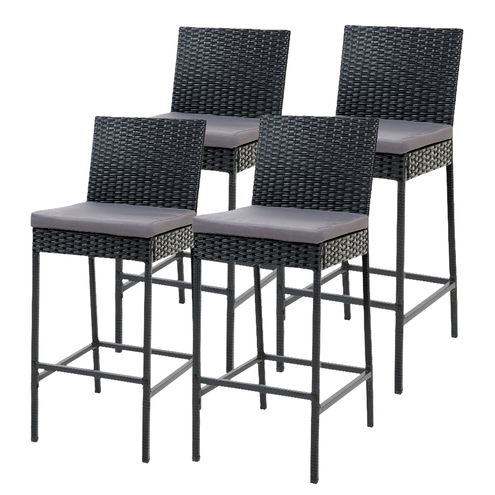 Gardeon Wicker Bar Stools Set of 2-4