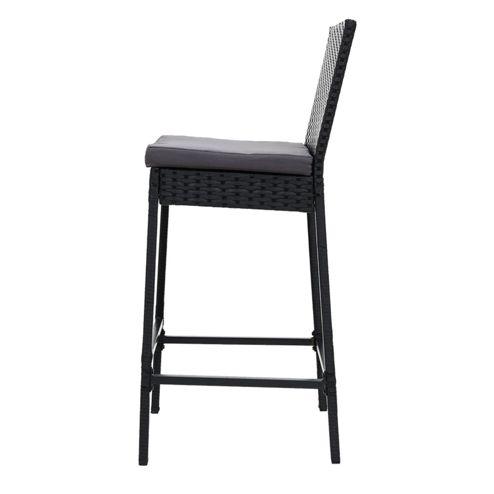 Gardeon Wicker Bar Stools Set of 2-4 view 4