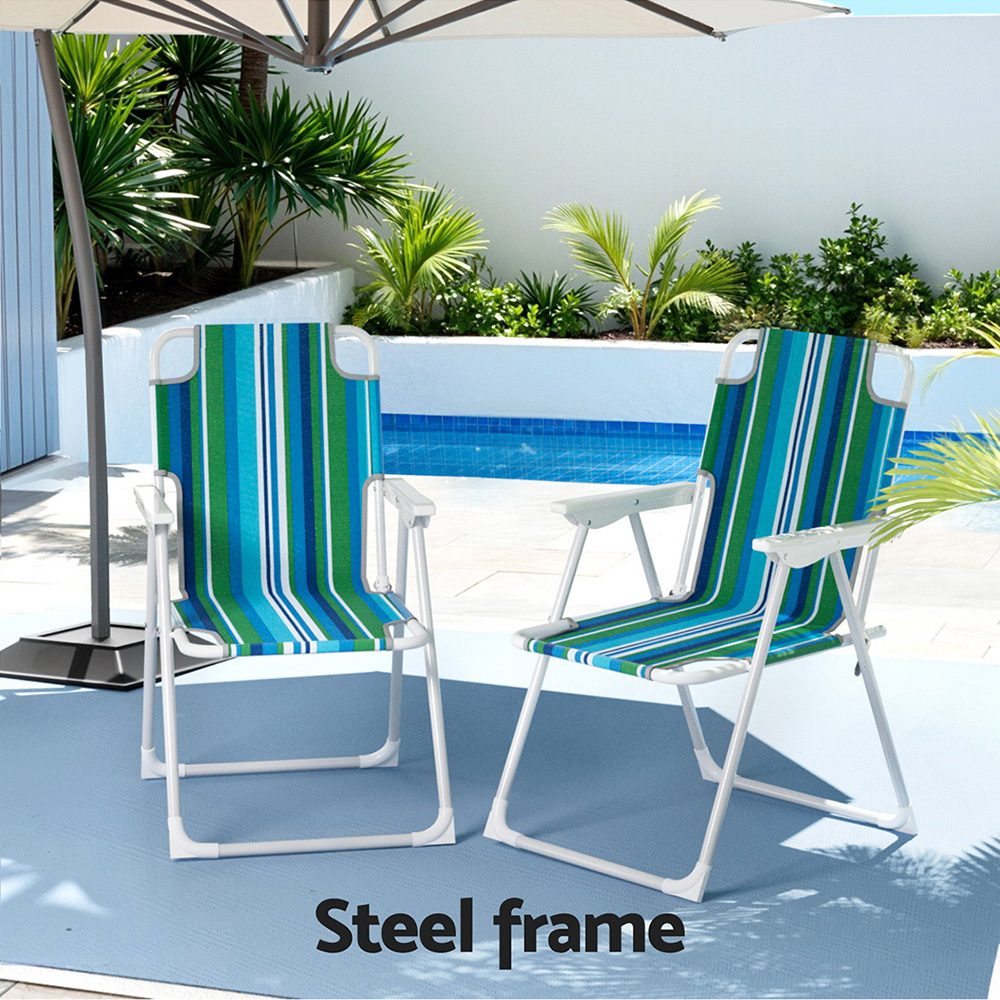 Gardeon Steel Folding Camping Chair Portable view 4