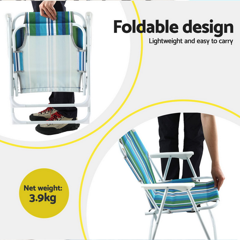 Gardeon Steel Folding Camping Chair Portable view 5