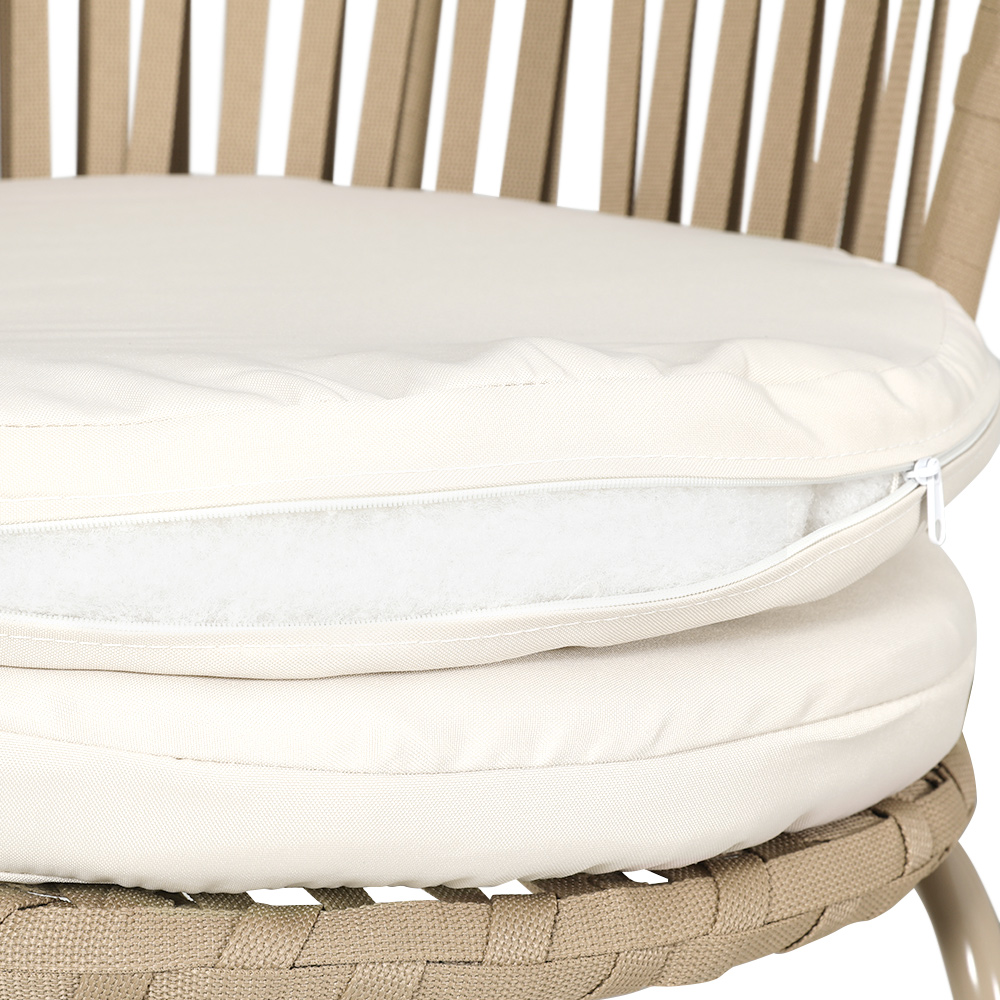 Gardeon 3 Piece Rope Bistro Set Beige view 4