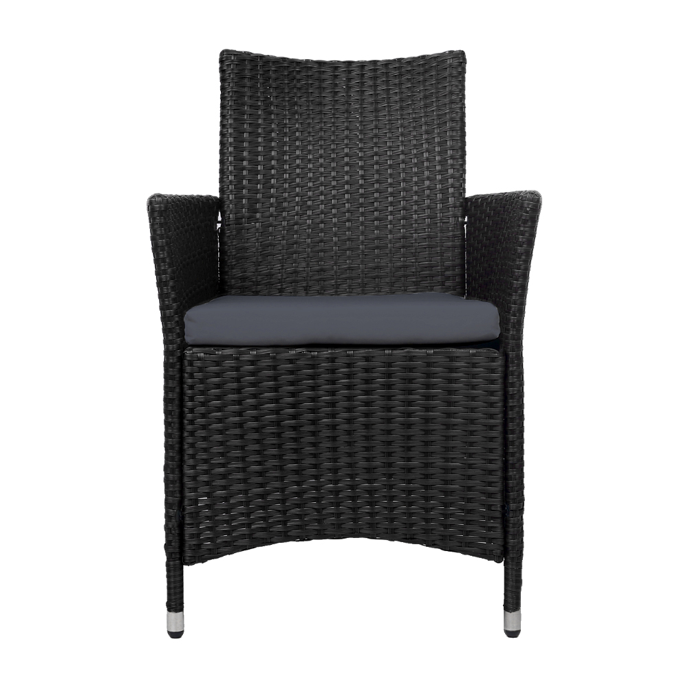 Gardeon Wicker Dining Chairs Cushion 2-Piece view 3