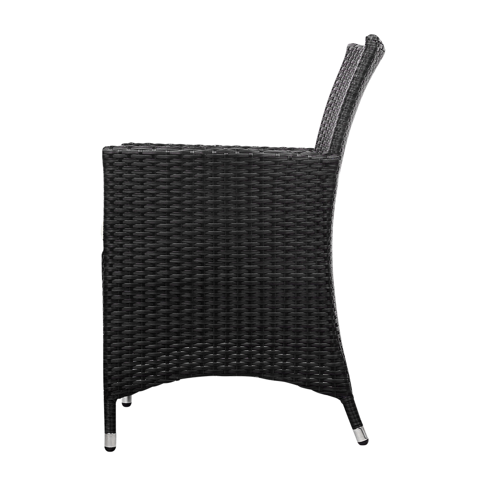 Gardeon Wicker Dining Chairs Cushion 2-Piece view 4