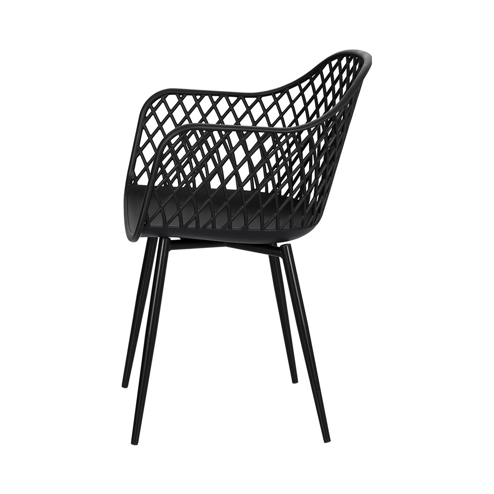 Gardeon 4PC PP Dining Chairs Ventilated Backrest view 4