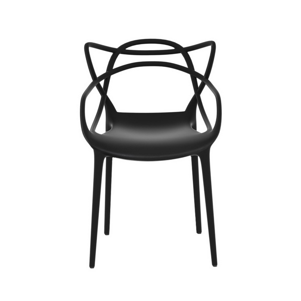 Gardeon 4PC Stackable PP Dining Chairs Portable view 3
