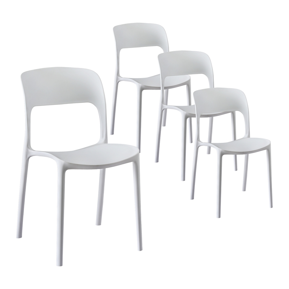 Gardeon 4PC Stackable PP Garden Dining Chairs