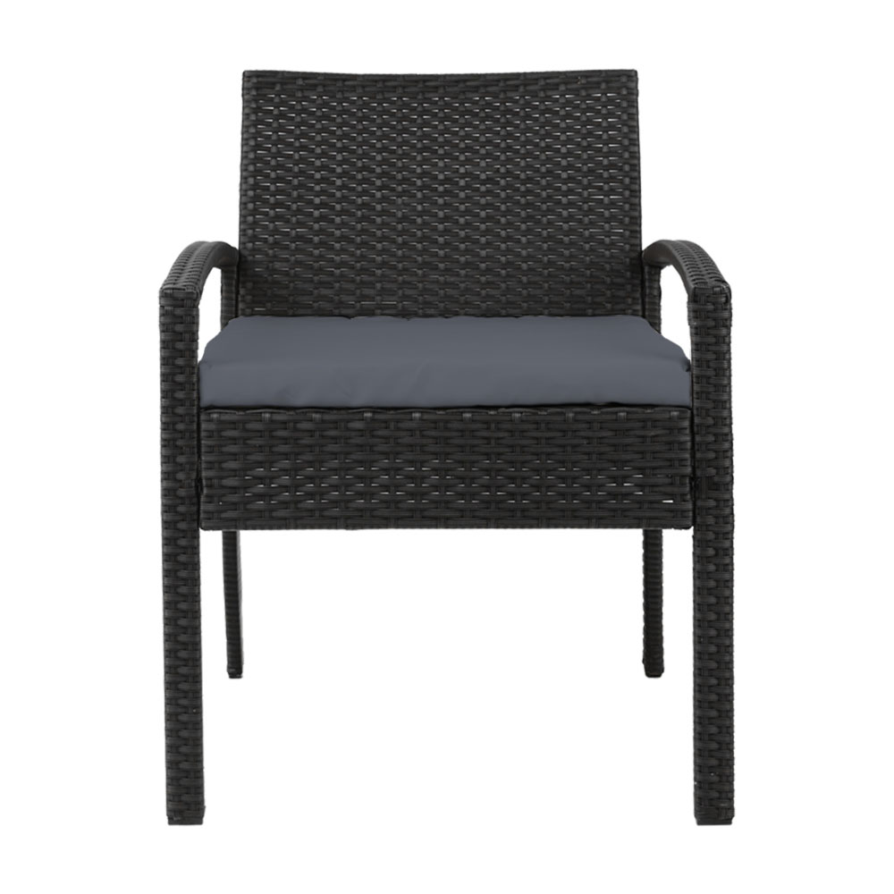 Gardeon Rattan Dining Chairs with Cushion view 3