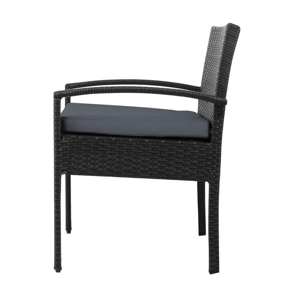 Gardeon Rattan Dining Chairs with Cushion view 4