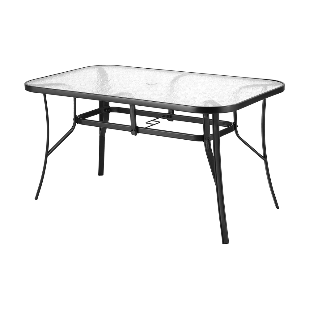 Gardeon Steel Frame Dining Table Parasol Hole