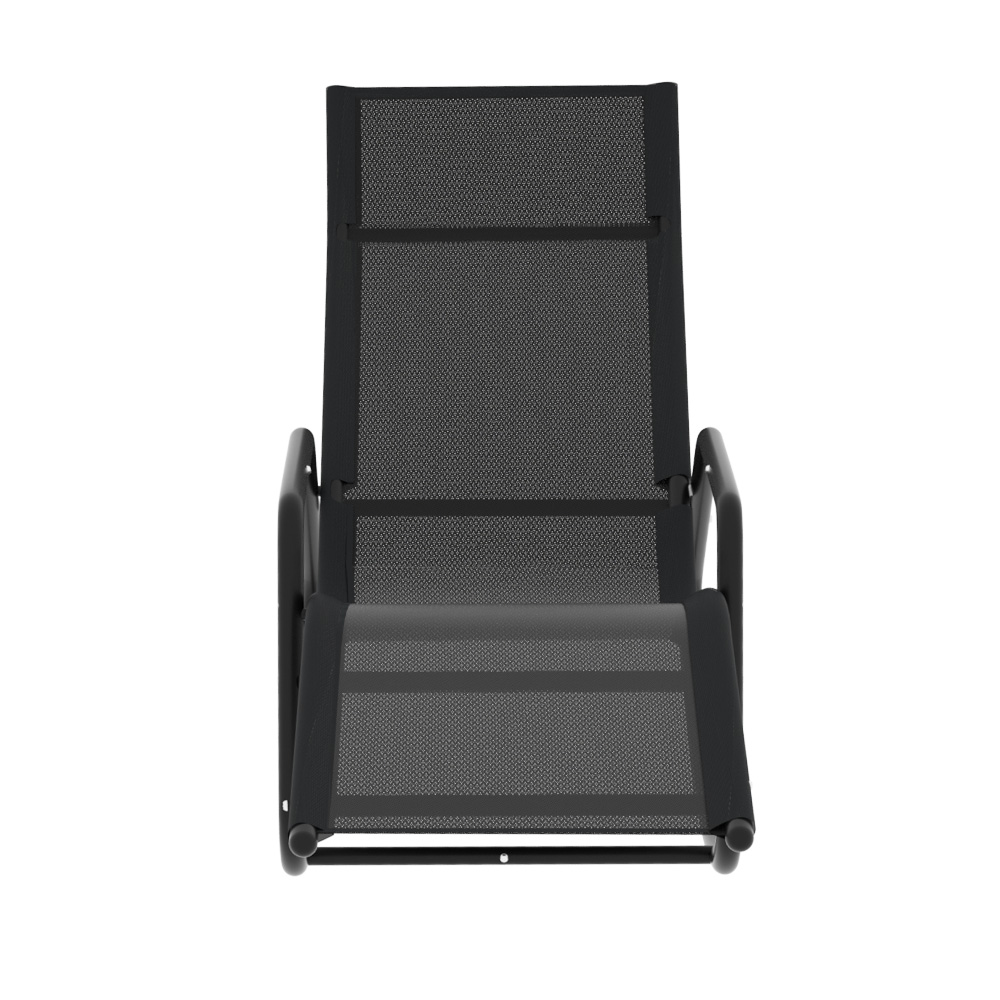 Gardeon Sun Lounge Rocking Chair Steel Frame Patio view 3