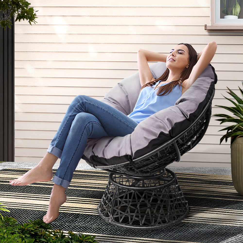 Gardeon Wicker Papasan Chair with Cushion