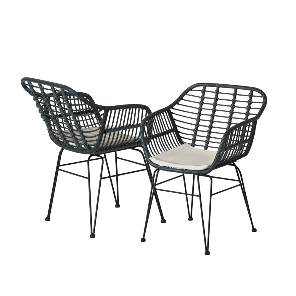 Gardeon 2-Seater Wicker Lounge Setting with Coffee Table view 4
