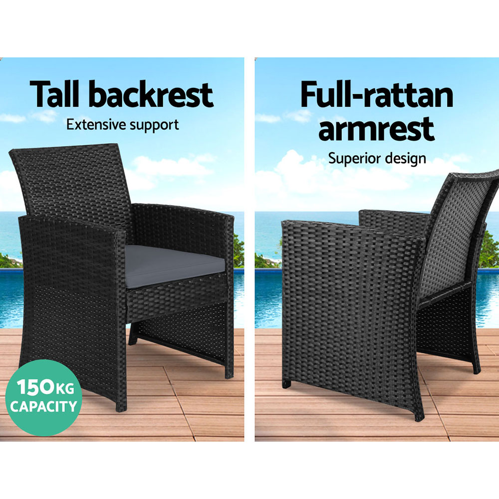 Gardeon 4-Piece Wicker Sofa Set Commercial Grade view 4