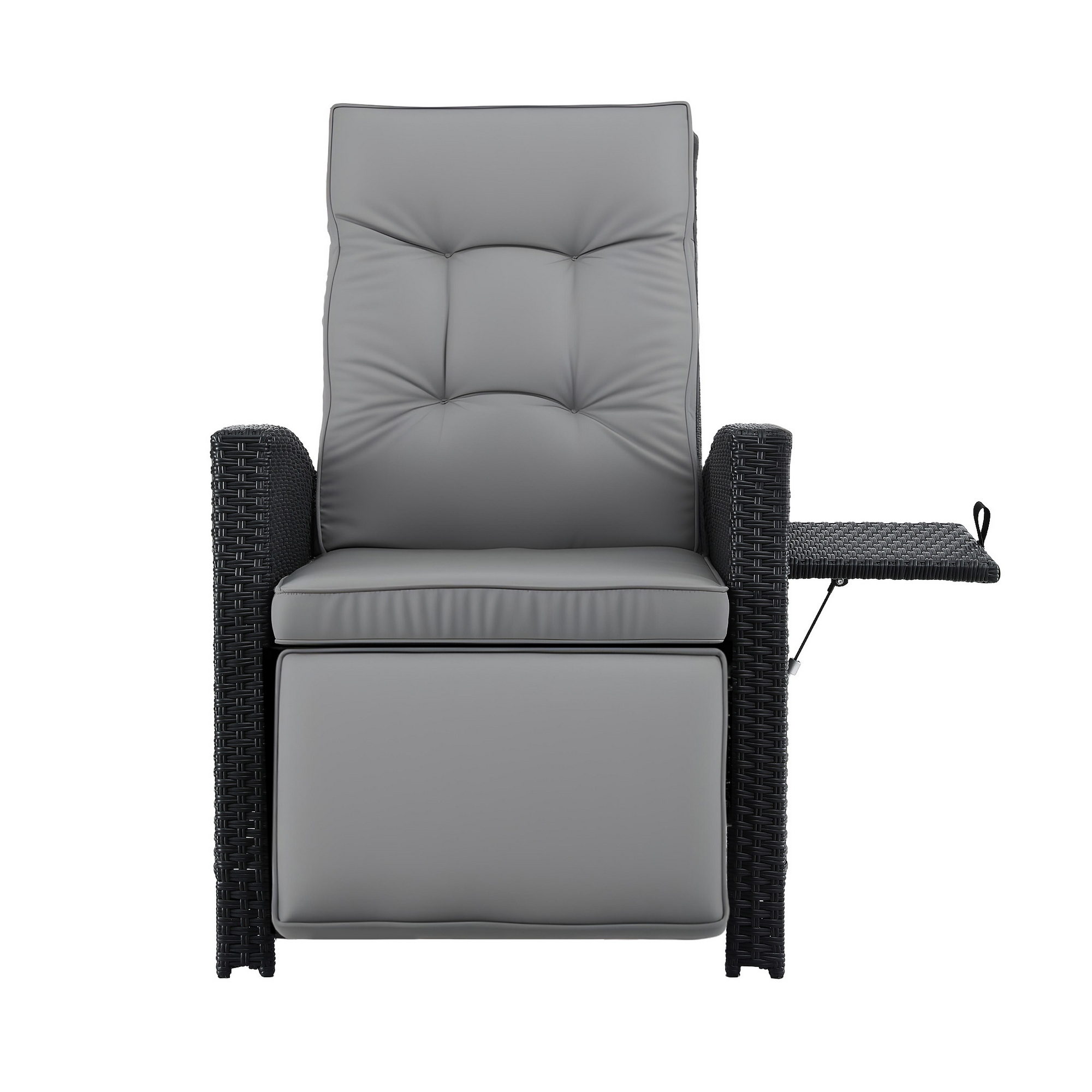 Gardeon Wicker Sun Lounge Recliner Adjustable view 3