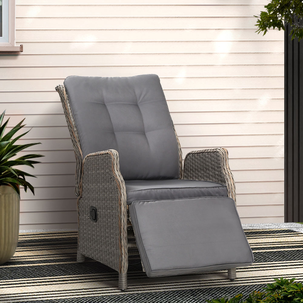 Gardeon Adjustable Wicker Recliner Chairs