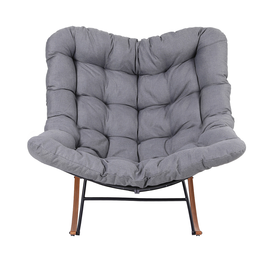 Gardeon Papasan Rocking Chair with Cushion view 4