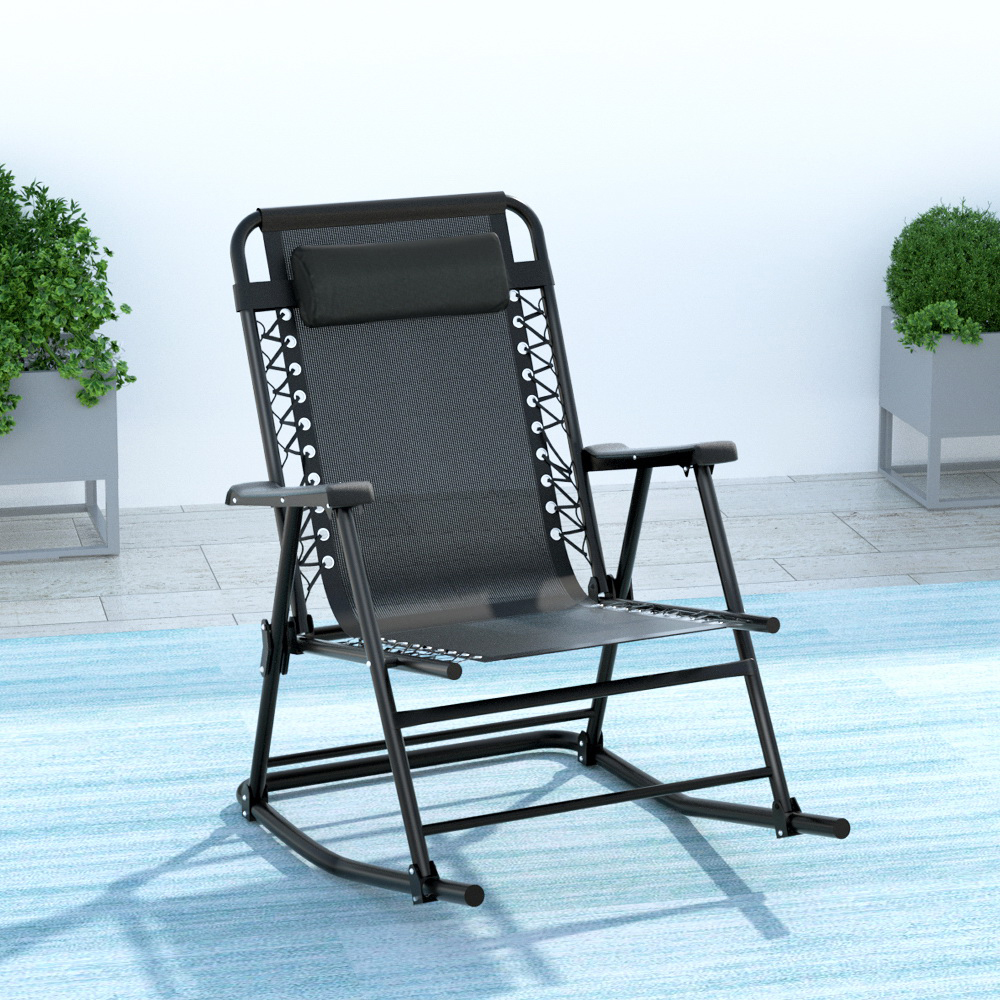 Gardeon Folding Rocking Chair with Textilene Fabric