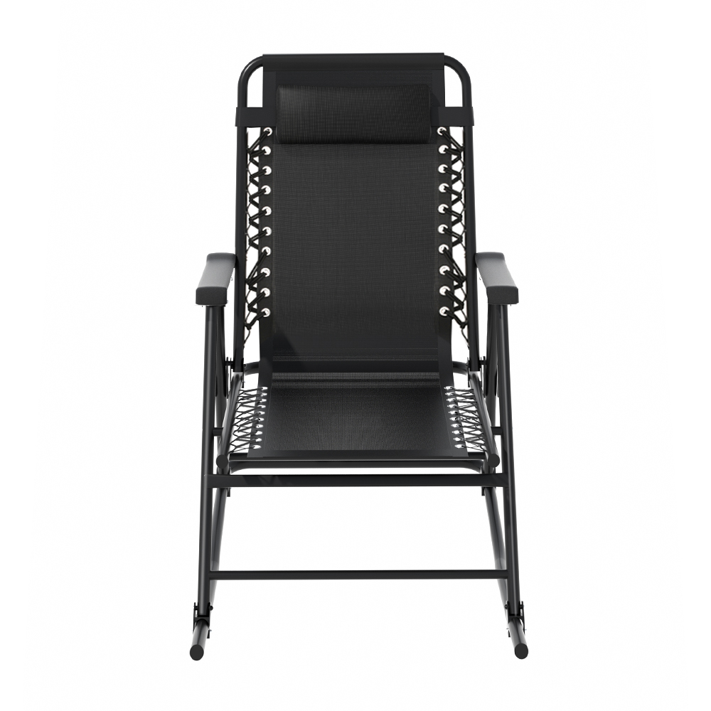 Gardeon Folding Rocking Chair with Textilene Fabric view 3