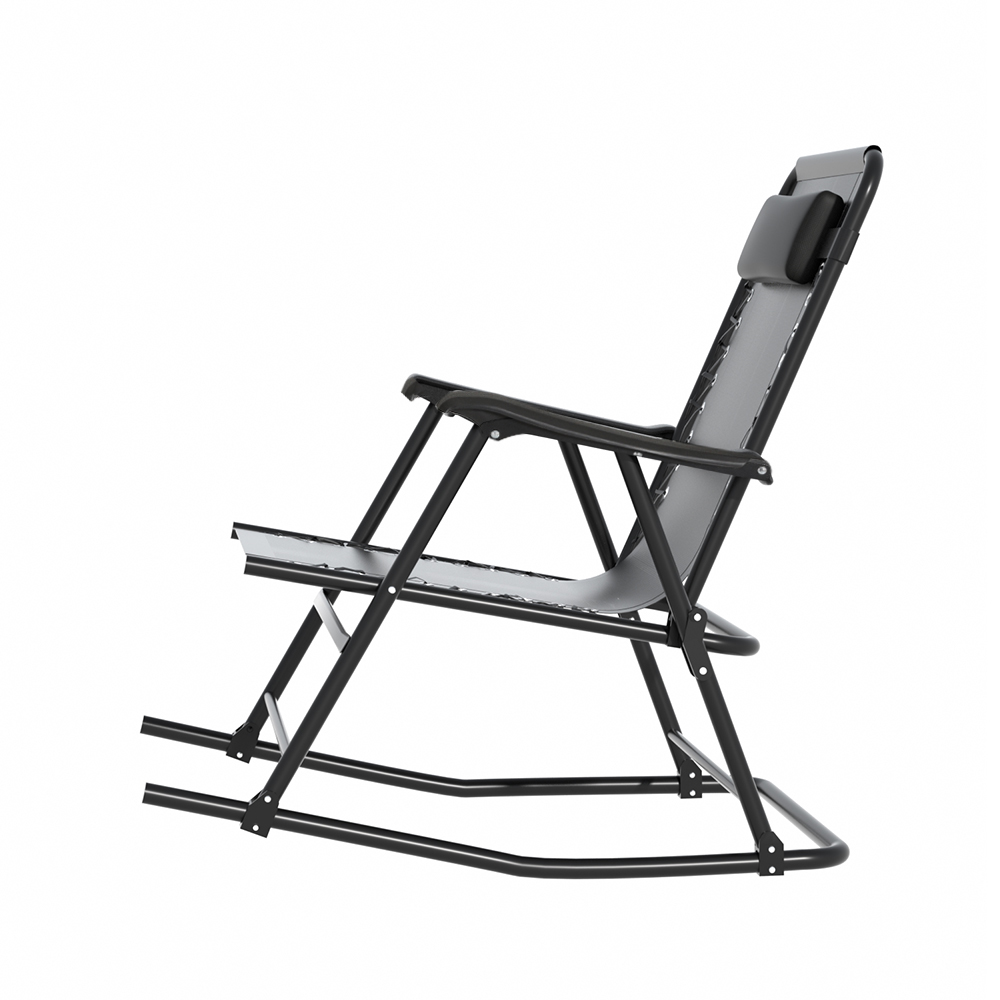 Gardeon Folding Rocking Chair with Textilene Fabric view 4