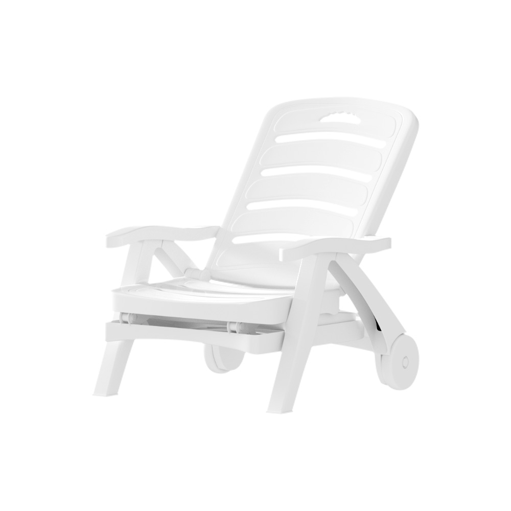 Gardeon Sun Lounger PP Folding Chaise Recliner 150kg view 3