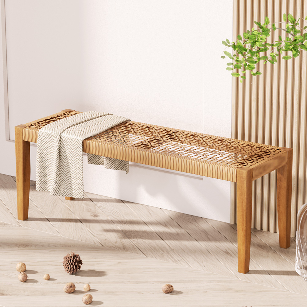 Gardeon Acacia Wood Garden Bench Dining 2-Seater view 4