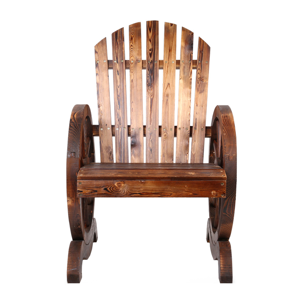 Gardeon Wooden Wagon Chair Single Seat Outdoor view 3