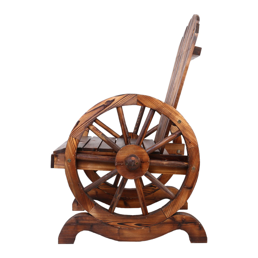 Gardeon Wooden Wagon Chair Single Seat Outdoor view 4