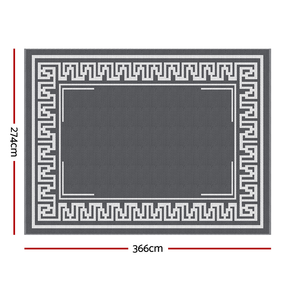 Gardeon PP Reversible Outdoor Rug Dual-Sided view 3