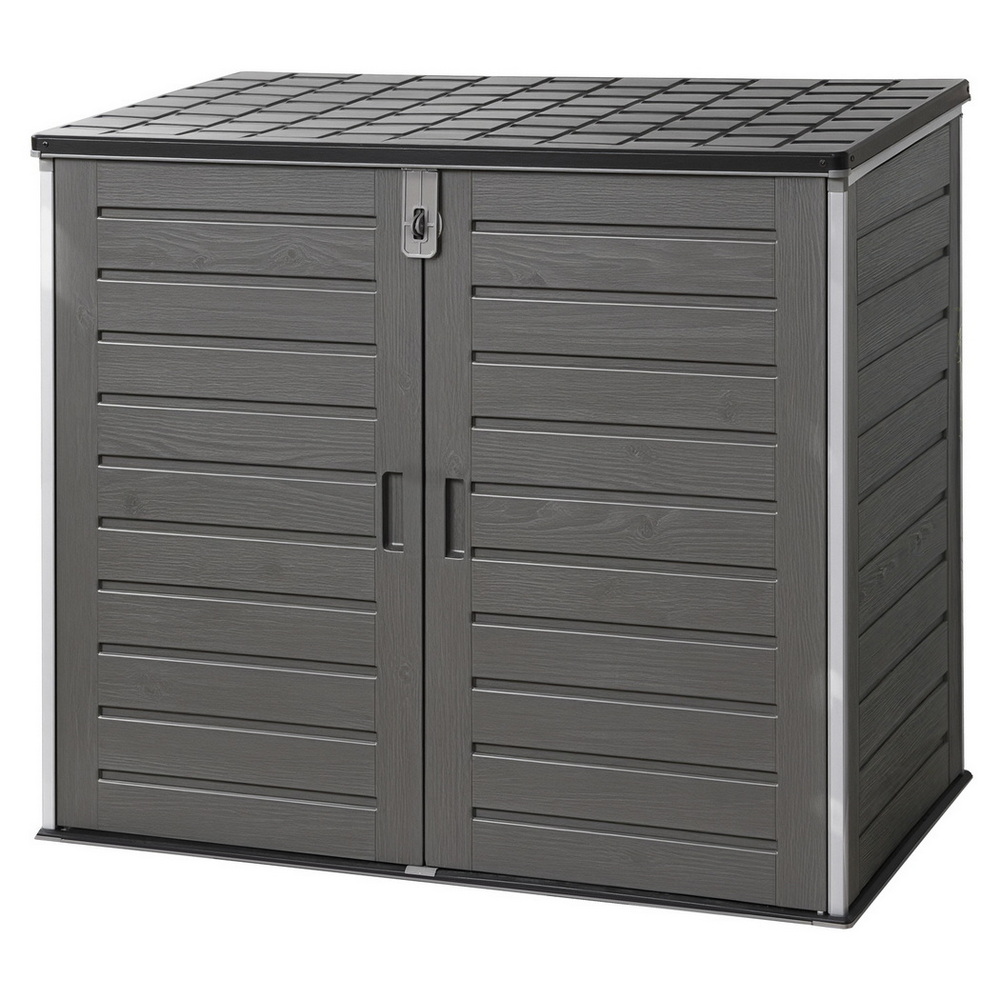 Gardeon Lockable 1170L Outdoor Storage Box Grey view 2