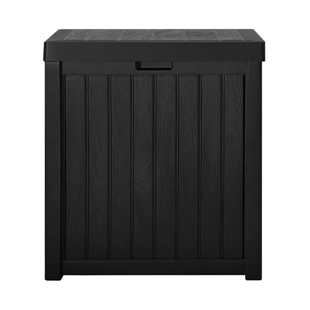 Gardeon 195L Outdoor Storage Box Organiser Black view 3