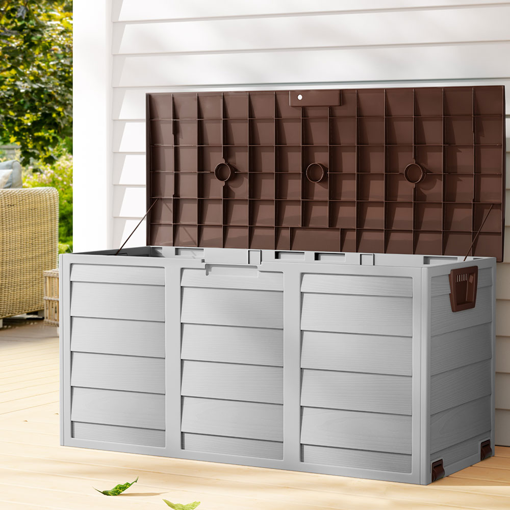 Gardeon Lockable 290L Outdoor Storage Box Organiser