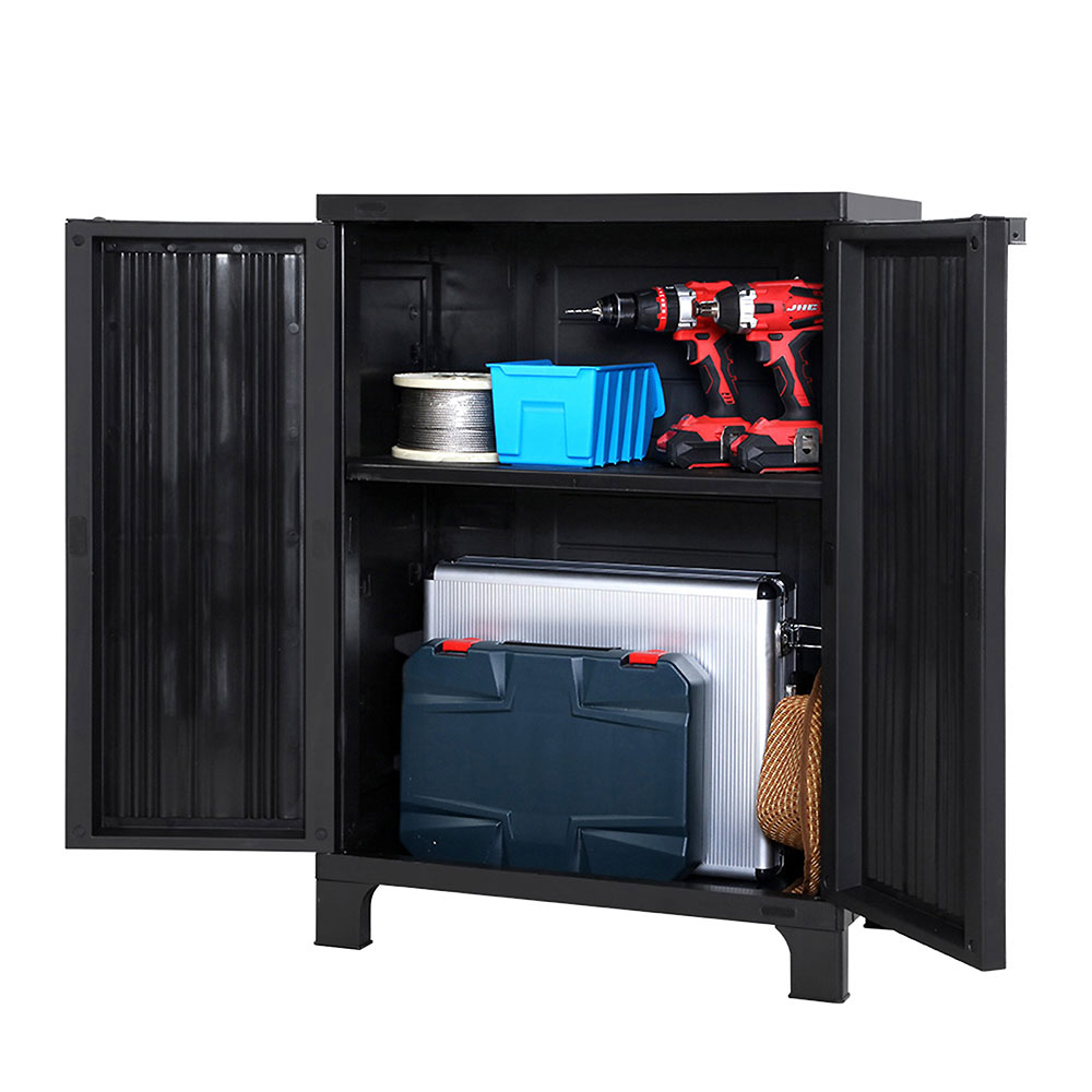Gardeon Lockable Storage Cabinet Adjustable Shelves view 3