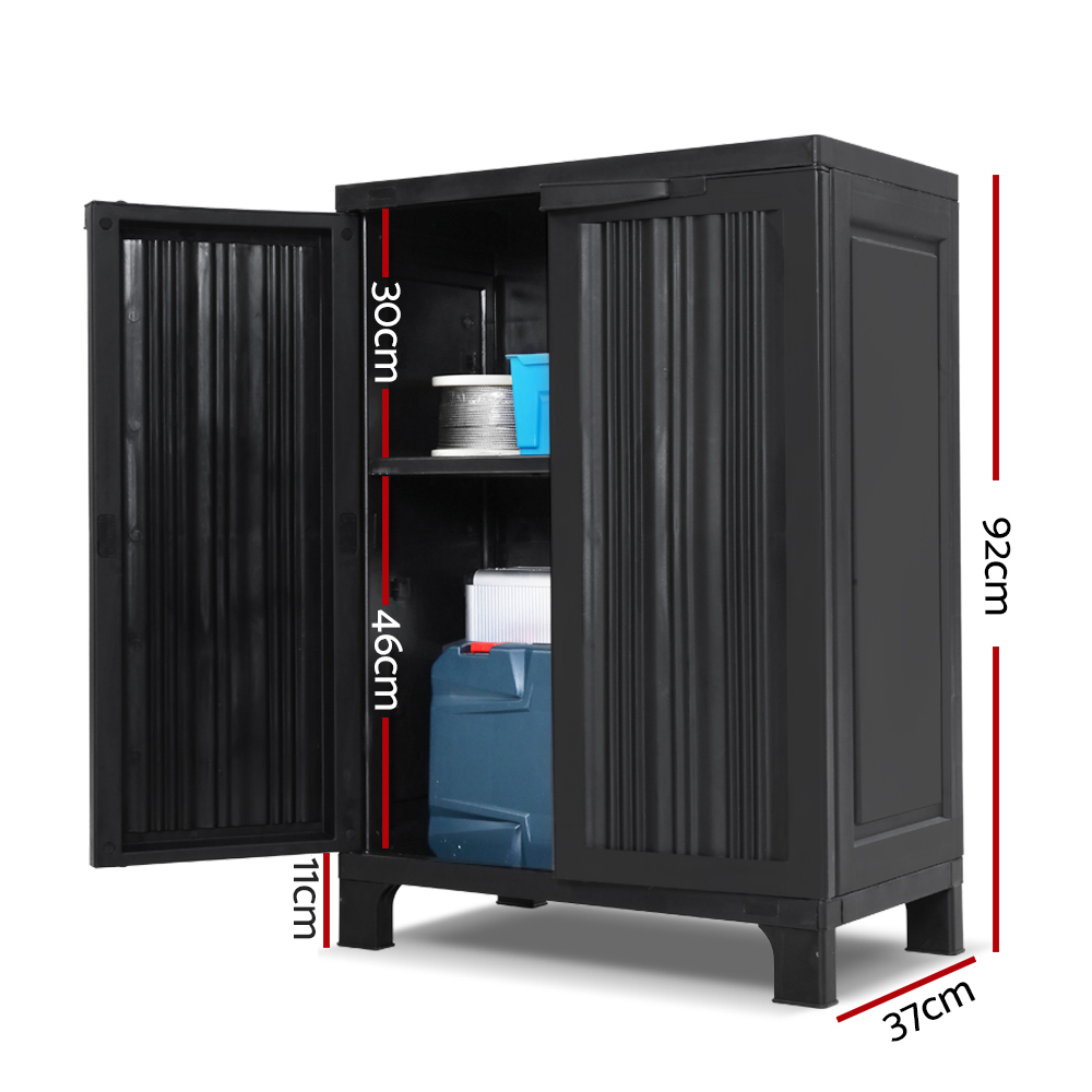 Gardeon Lockable Storage Cabinet Adjustable Shelves view 4