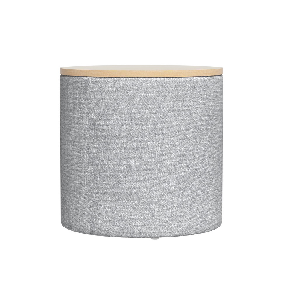 Artiss Round Linen Storage Ottoman Blanket Box in Multiple Sizes view 3