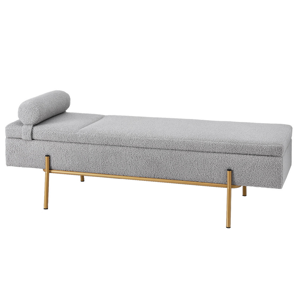 Artiss 140cm Storage Ottoman with Pillow in 2 Colours