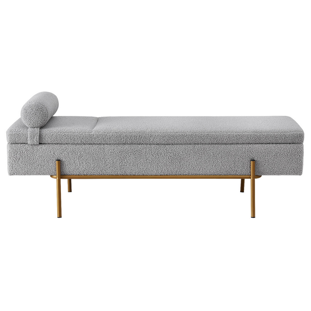 Artiss 140cm Storage Ottoman with Pillow in 2 Colours view 3
