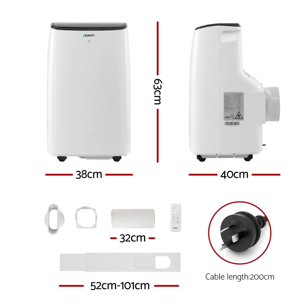 Devanti Portable Air Conditioner WiFi 7000BTU view 2