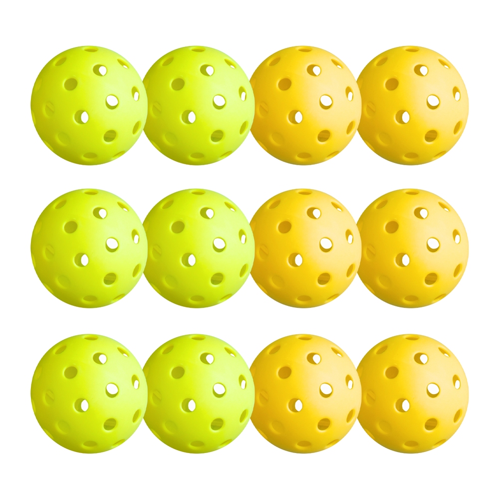 Everfit 12PC Pickleballs Set 40-Hole Indoor Outdoor view 3