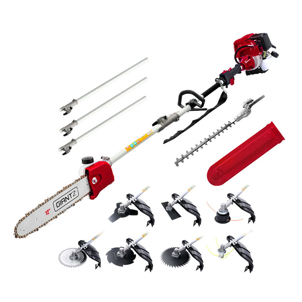 Giantz 4 Stroke Pole Chainsaw 9 in 1 Multi Tool 12 Inch