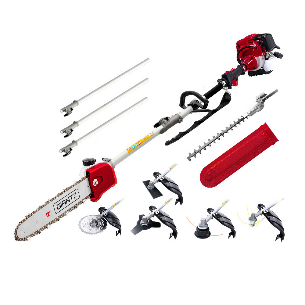 Giantz 4 Stroke Pole Chainsaw 7 in 1 Multi Tool 12 Inch