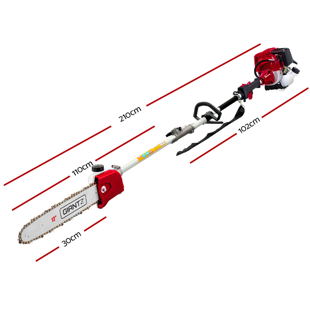 Giantz 4 Stroke Pole Chainsaw 7 in 1 Multi Tool 12 Inch view 2