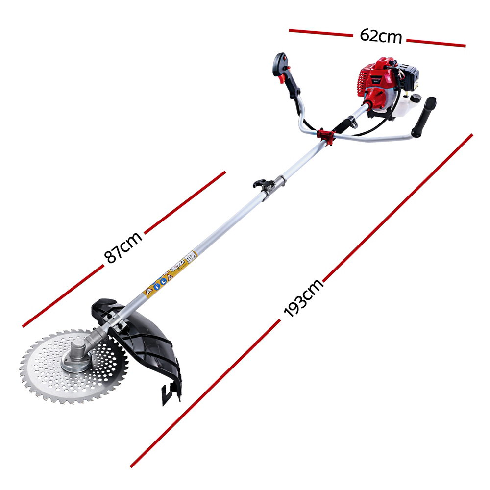 Giantz Pole Chainsaw 5 in 1 Petrol Hedge Trimmer Set view 2