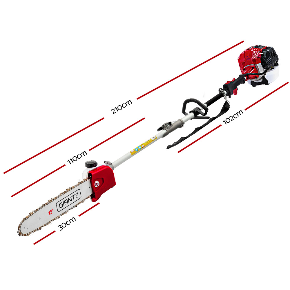 Giantz 2 Stroke Pole Chainsaw 9 in 1 Pro Series view 2