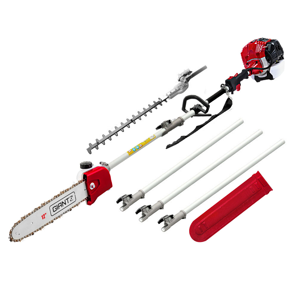 Giantz 52cc Pole Chainsaw Hedge Trimmer 2 in 1 Combo