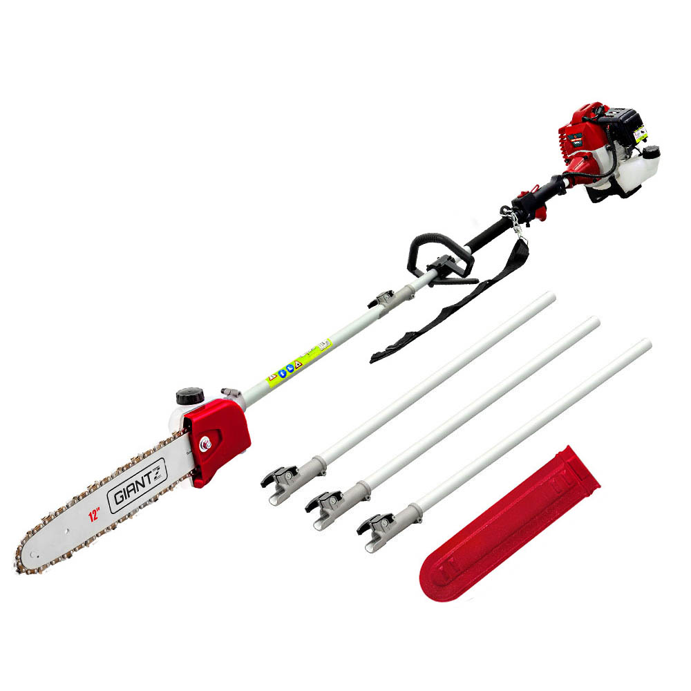 Giantz 52cc Pole Chainsaw 12 Inch Bar 5m Long Reach
