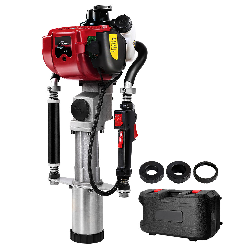 Giantz 38CC 4 Stroke Petrol Post Driver, Red or Black